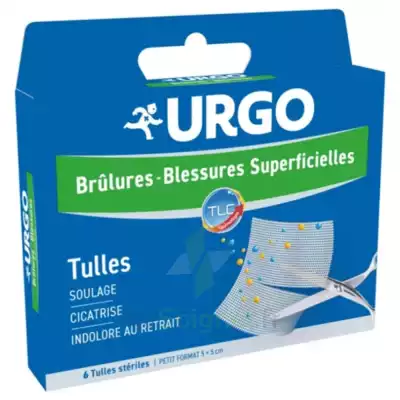 Urgo Brûlures - Blessures Superficielles Tulles Petit Format 5x5cm B/6 à Muret